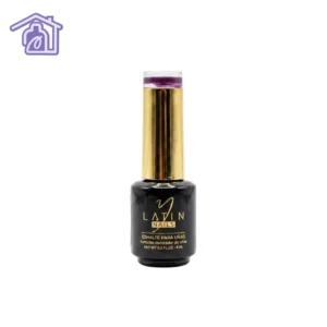 Esmalte gel para uñas 8 ml color morado intenso en botella con aplicador para manicure profesional