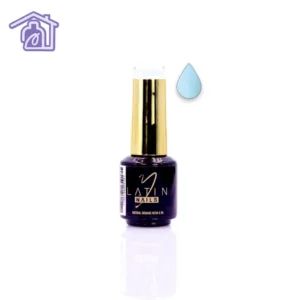 Esmalte gel para uñas 8 ml color azul pastel claro en botella con aplicador para manicure profesional