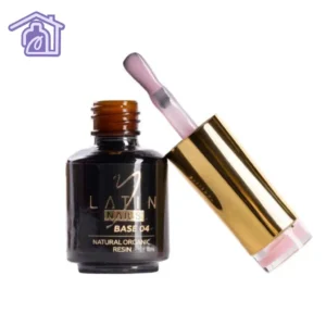 Base coat nude rosada para uñas 8 ml en frasco con aplicador para manicure profesional