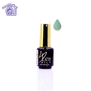 Esmalte gel para uñas 8 ml color verde menta suave en botella con aplicador para manicure profesional