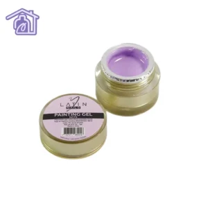 Gel constructor lila en envase compacto opaco, uso profesional para uñas