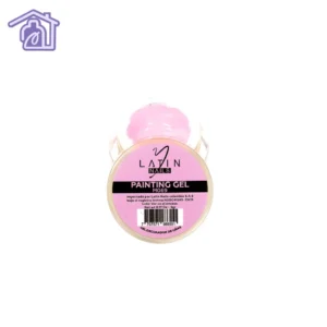 Gel de construcción para uñas color rosado claro en envase tipo tarro para manicure profesional