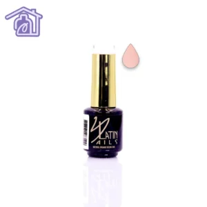 Esmalte gel para uñas 8 ml color rosado nude translúcido en botella con aplicador para manicure profesional