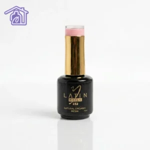 Esmalte gel Latin Nails 15 ml referencia 232 color rosa pastel claro en frasco con aplicador para manicure profesional