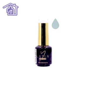 Esmalte gel para uñas 8 ml color azul claro grisáceo en botella con aplicador para manicure profesional