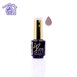 Esmalte gel para uñas 8 ml color malva rosado medio en botella con aplicador para manicure profesional