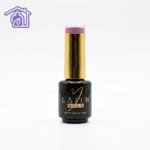 Esmalte gel para uñas 8 ml color lila claro en botella con aplicador para manicure profesional