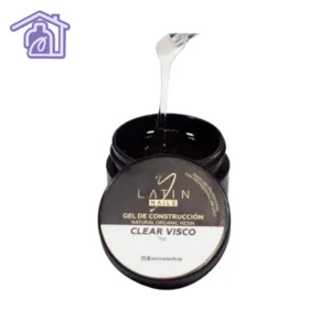 Gel de construcción para uñas transparente en envase tipo tarro para manicure profesional