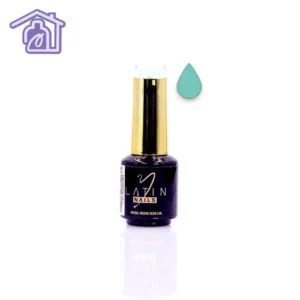 Esmalte gel para uñas 8 ml color turquesa claro en botella con aplicador para manicure profesional