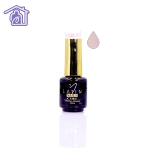 Esmalte gel para uñas 8 ml color nude rosado claro en botella con aplicador para manicure profesional