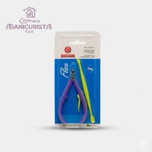 CORTA CUTICULA FLEX + ESPATULA MUNDIAL REF168FL