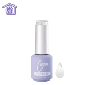 Top coat para uñas 8 ml, sellador con brillo para acabado profesional