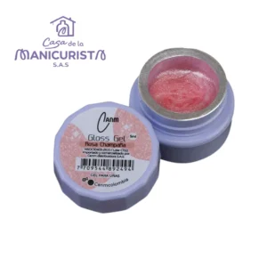 Gloss gel rosa champaña