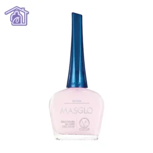Esmalte tradicional Masglo Novia color rosa muy claro en botella para manicure y pedicure profesional