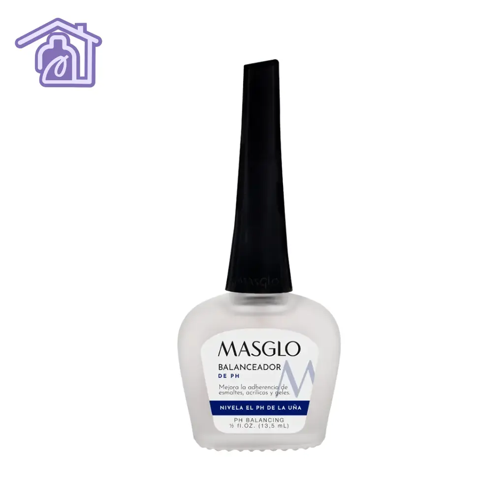 Balanceador de pH Masglo 13.5 ml para preparación y limpieza de uñas antes de aplicaciones acrílicas o semipermanentes
