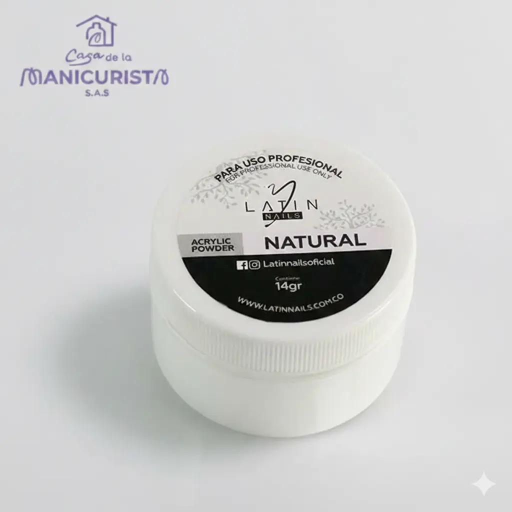 polvo acrílico natural 14 g para uñas