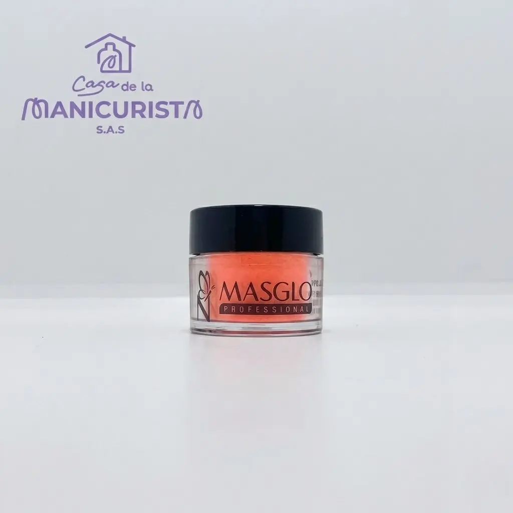 POLVO ACRILICO NEON NARANJA 7 G MASGLO