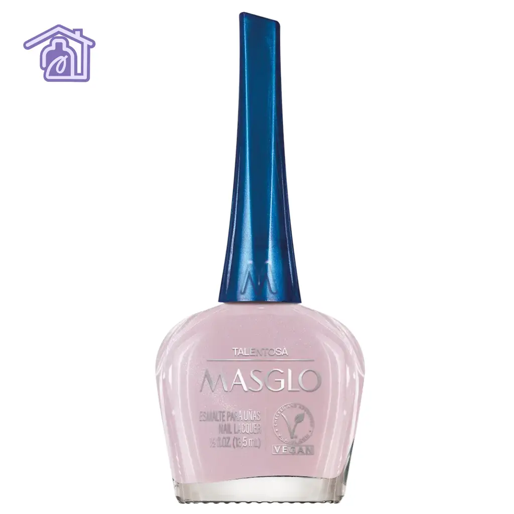 Esmalte tradicional Masglo Talentosa color rosa nude claro con acabado brillante para manicure y pedicure profesional
