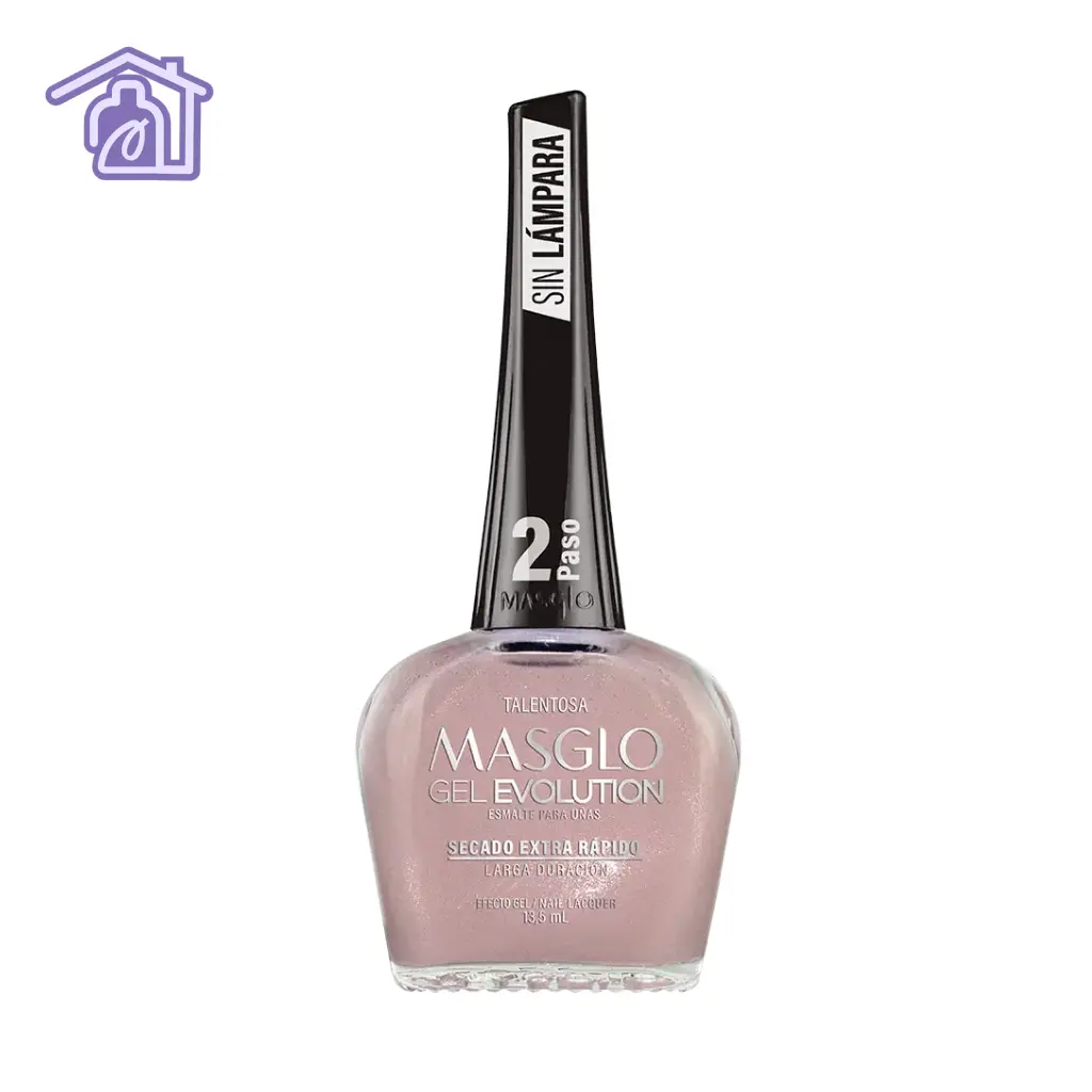 Esmalte perlado Masglo Talentosa color rosa nude con acabado brillante y efecto perlado para manicure profesional