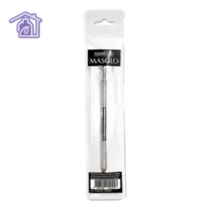 Pusher profesional Masglo 2 en 1 para limpieza, empuje y preparación de cutículas en manicure y pedicure profesional