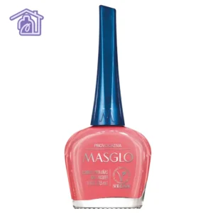 Esmalte tradicional Masglo Provocativa color coral rosado con acabado brillante para manicure y pedicure profesional