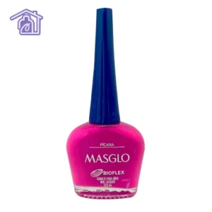 Esmalte tradicional Masglo Picara color fucsia vibrante con acabado brillante para manicure y pedicure profesional