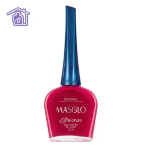 Esmalte tradicional Masglo color fucsia intenso con acabado brillante para manicure y pedicure profesional