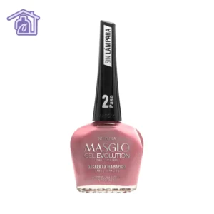 Esmalte gel evolution Masglo Neurótica color rosa viejo con acabado brillante y larga duración para manicure profesional