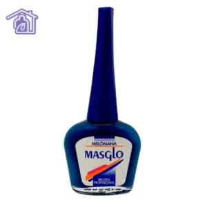 Esmalte tradicional Masglo Melómana color azul profundo con acabado brillante para manicure y pedicure profesional