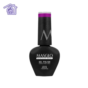 Esmalte semipermanente Masglo Gel Polish tono Exótica de 7 ml, color morado cremoso para uñas