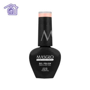 Esmalte semipermanente Masglo Gel Polish tono Bella de 7 ml, color rosado cremoso para uñas