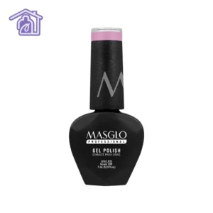 Esmalte semipermanente Masglo Gel Polish tono Baby de 7 ml, color rosado traslúcido para uñas