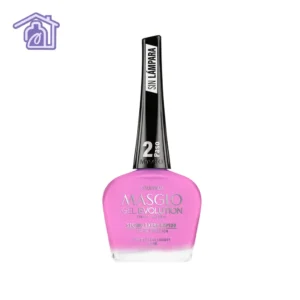 Esmalte Masglo Gel Evolution tono Estupenda de 13,5 ml, color rosado cremoso con efecto gel de larga duración.