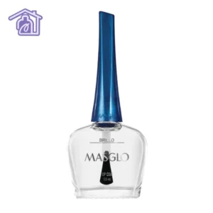 Brillo tradicional Masglo de 13,5 ml finalizador transparente sin partículas para uñas