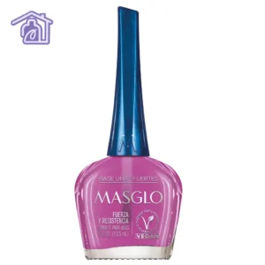 Frasco de base fortalecedora Masglo línea tradicional de 13,5 ml para uñas fuertes
