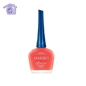 Frasco de esmalte de uñas Masglo línea tradicional color Arisca acabado cremoso de 13,5 ml