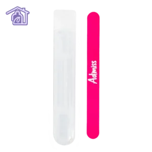 Lima de uñas marca Admiss, herramienta profesional de manicura.