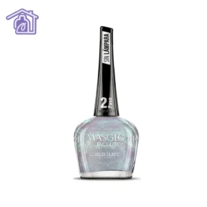 Esmalte traslúcido Masglo Glaseado color blanco iridiscente con brillo perlado