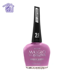 Esmalte gel evolution Masglo Imponente color rosa lila pastel con acabado brillante