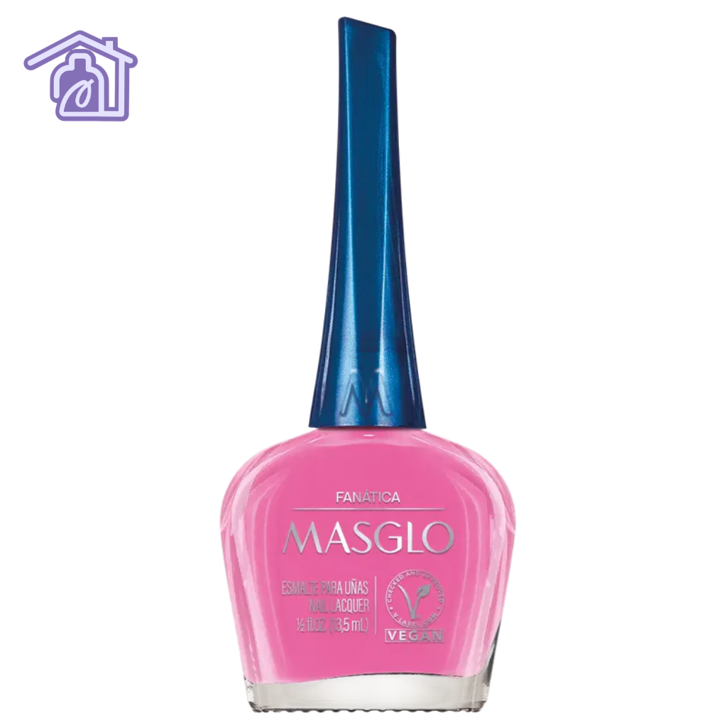 Esmalte tradicional Masglo tono Fanática de 13,5 ml en gama de color rosa para uñas.