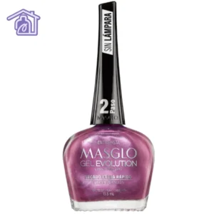 Esmalte Masglo Evolution tono Entusiasta de 13,5 ml efecto gel de larga duración para uñas.