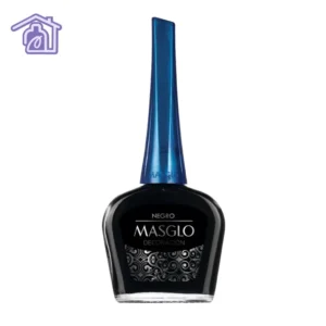 Frasco de esmalte de decoración estándar Masglo para uñas color negro de 13,5 ml.