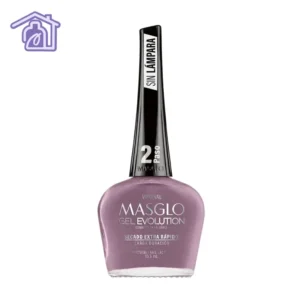 Esmalte gel evolution Masglo Virginal color lila nude suave para manicure profesional con acabado brillante y larga duración