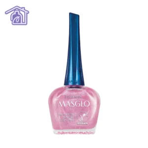 Esmalte tradicional Masglo color rosa brillante en botella para manicure y pedicure profesional