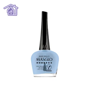 Frasco de base tradicional para hombre Masglo de 13,5 ml con acabado brillante natural.
