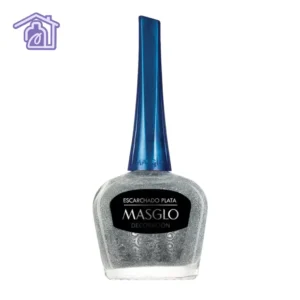 esmalte gris masglo escarchado plata