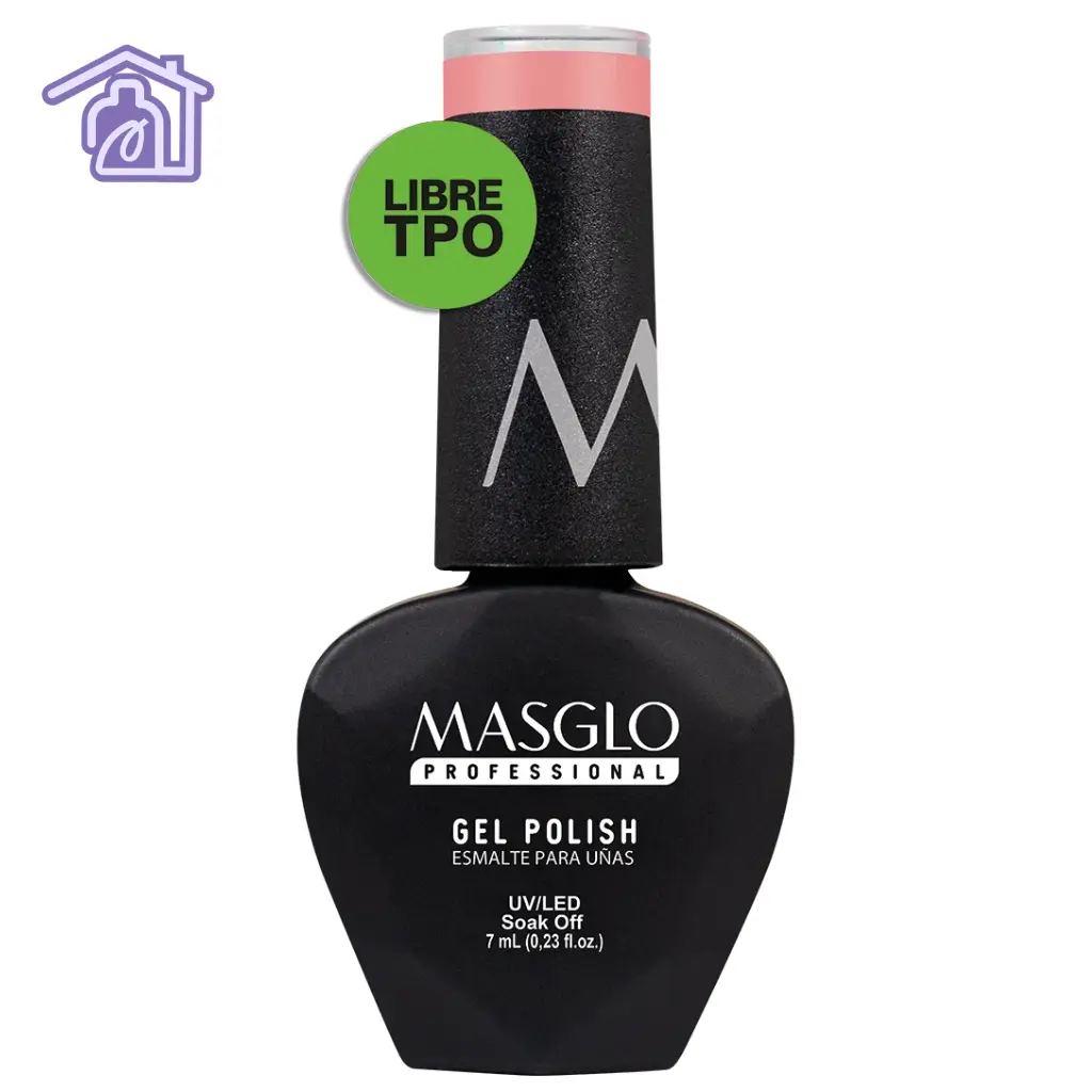 esmalte semipermanente rosado masglo