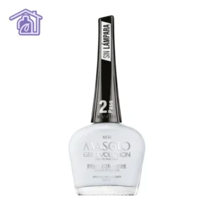 esmalte gel evolution masglo tono nieve blanco traslucido