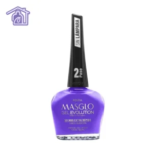 esmalte gel evolution masglo pionera morado cremoso manicura profesional efecto gel