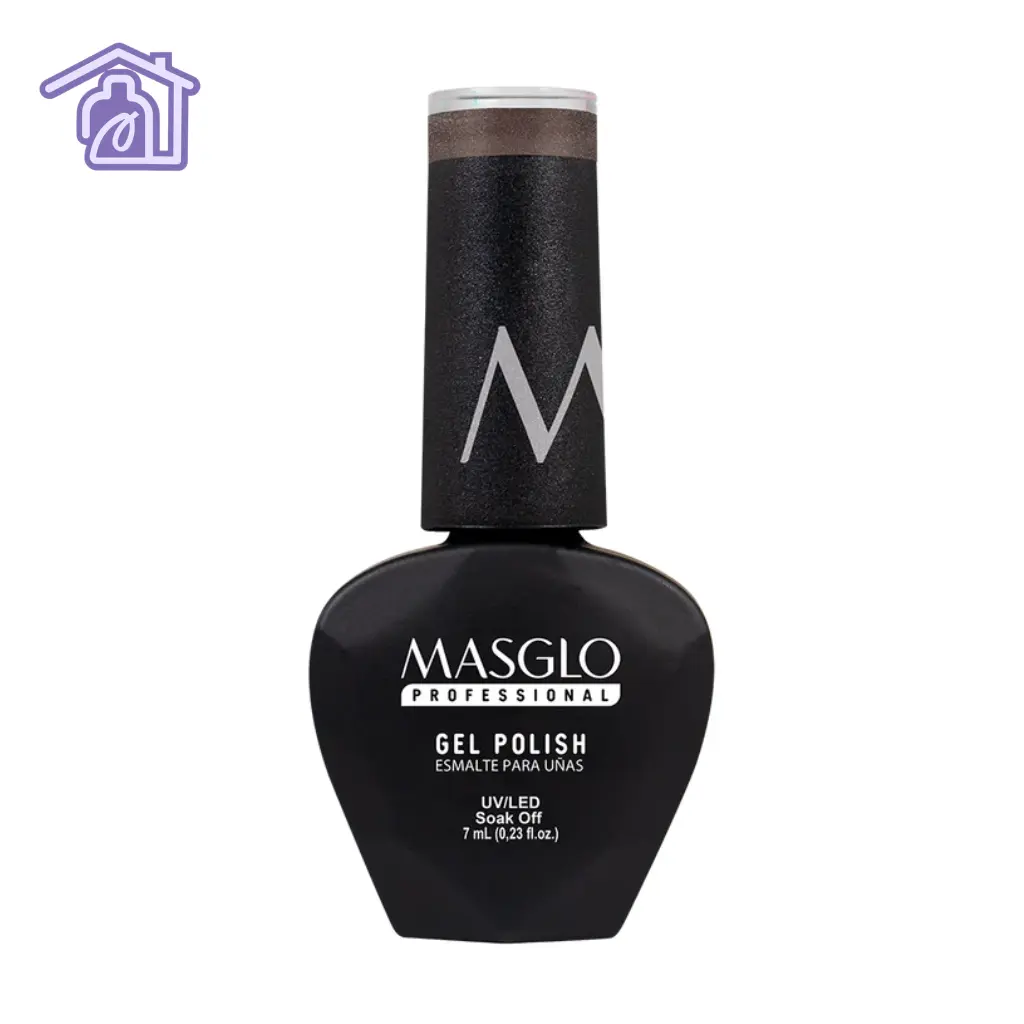 esmalte semipermanente masglo sigilosa gama marron perlado efecto cat eye gel polish manicura profesional salon
